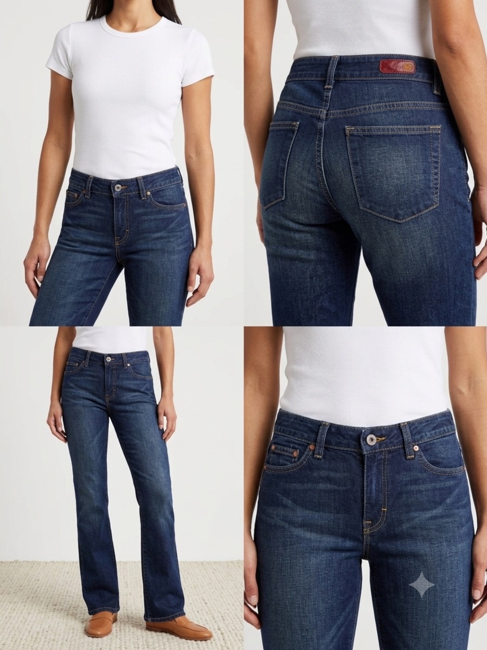 AG Adriano Goldschmied The Gemini Bootcut Jeans Dark Wash - Size 28 (Runs Small)